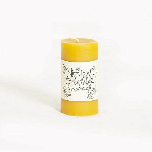 Natural beeswax candle